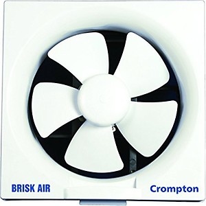 Crompton BriskAir 250MM 250 mm 5 Blade Exhaust Fan  (White, Pack of 1) price in India.