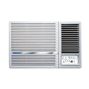 Blue Star 1 Ton 3 Star Fixed Speed Window AC (Copper, Turbo Cool, Humidity Control, Fan Modes-Auto/High/Medium/Low, Hydrophilic Blue Fins, Dust Filters, Self-Diagnosis, 2023 Model, WFB312LN, White) price in India.