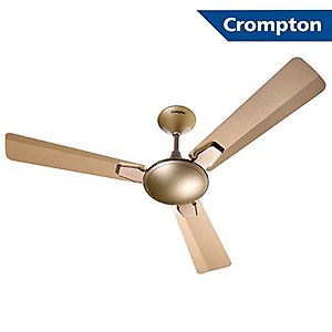Crompton New Aura Prime 1200 mm (48 inch) High Speed Anti Dust Ceiling Fan with Duratech Technology (Birken Gold) price in India.