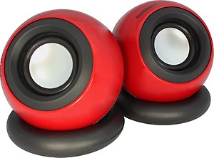 Zebronics Supernova USB Speakers  (Red & Black, 2.0 Channel) price in India.
