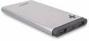 Tessco 6000mAh Dual USB Black-Grey HIGH Capacity/Universal COMAPTIBILITY/Fast Charging/Super Slim for iPhone, Android & All Other Devices (HP-357) price in .