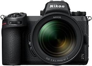 NIKON Z7 II Kit Mirrorless Camera 24-70mm F/4S with 64GB UHS-II SD Card  (Black) price in India.