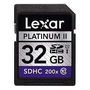 Lexar PII Sd 32GB 200X SD Card price in India.