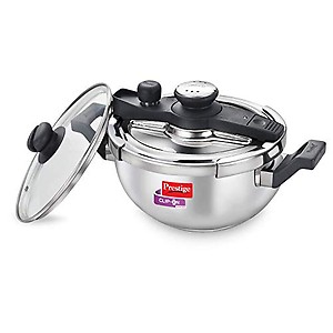 Prestige Svachh Clip-On 3.5 Litre Stainless Steel Outer Lid Pressure Kadai, 3.5 Liter price in India.