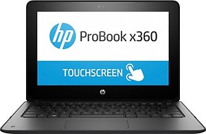 HP ProBook x360 11 G1 EE Notebook PC Celeron Dual Core - (4 GB/128 GB SSD/Windows 10 Pro) 1FY91UT 2 in 1 Laptop  (11.6 inch, Black, 1.44 kg, With MS Office) price in India.