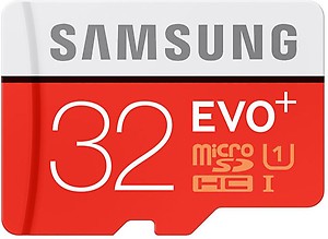 Samsung EVO+ 32 GB Class 10 Micro SDHC Memory Card (Red) price in India.