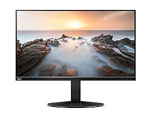 Lenovo ThinkVision P32u-10 32" (81.28cms) 4K UHD IPS (3840x2160) Pixels 300 nits Monitor with 2mm Side Bezel, Color Gamut-100% sRGB, 60Hz Refresh Rate, Height/Tilt Adjustable Stand, (61C1RAR2WW) Black price in India.