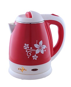 Chef Pro Cool Touch CCK862 1.2-Litre Electric Kettle (White/Red) price in India.