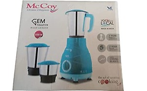 McCoy Star 500-Watt Mixer Grinder 3 Jars (Grey/Green) price in India.