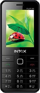 Intex Flip X4 Dual Sim 1200 mAh - Black price in India.