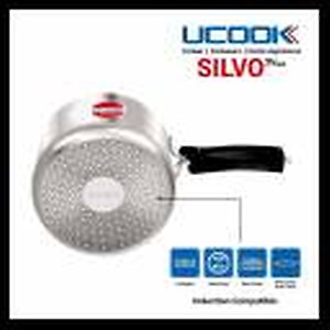 UCOOK By UNITED Ekta Engg. Silvo 3 Litre Bulging Shape Aluminium Inner Lid Non-Induction Pressure Cooker, Silver price in India.