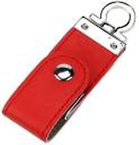 KBR PRODUCT DESIGNER FANCY LEATHERIDE KEYCHAIN 32 GB Pen Drive  (Red) price in India.