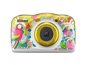 Nikon COOLPIX W150 13.2MP Waterproof Point & Shoot Digital Camera (White) 16GB Bundle price in India.