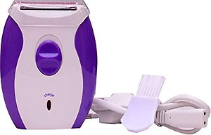 POWERNRI® KM-280R Rechargeable Cordless Trimmer | Hair Removal Shaver | Skin Friendly Lady Shaver for Bikni Line, Under Arms, Hands and Legs | Double Razer Machine For Women's (Purple) price in India.