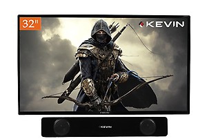 Kevin KNSB11 32 inches(81.28 cm) Standard HD Ready Led TV with Free Sound Bar price in India.