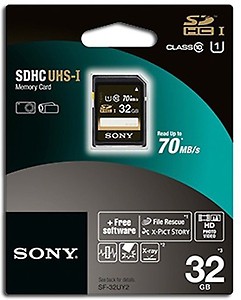 Sony SDHC 32GB 40 MB/s Class 10 price in India.
