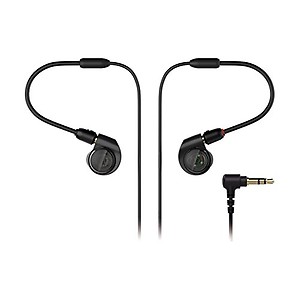 Audio-Technica Ath-E40 Professional Wired in Ear Earphones Without Mic Black price in India.