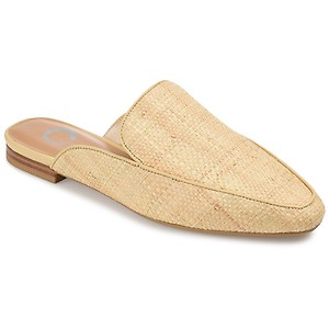 Journee Collection Womens Akza Slip On Square Toe Mules Flats