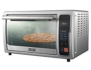AMERICAN MICRONIC Instruments Imported 42 Litre Digital Oven Toaster Griller 2000 Watts with Rotisserie Convection Digital Thermostat & Timer Toughned Glass Door Inner Light (Black)-AMI-OTGD-42LDx price in India.