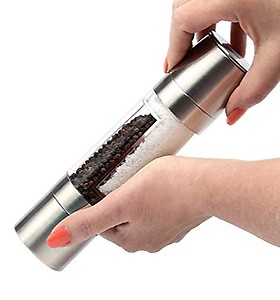 DR Mall Krab Stainless Steel 2 in 1Spice Sauce Grinding Salt Herb Pepper Mill Kitchen Tool price in India.