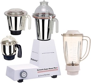 Rotomix ABS Body MG16-WFJ100 750 W Juicer Mixer Grinder (4 Jars, Multicolor) price in India.