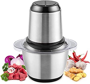 SHOPPOFOBIX Electric Meat Grinders with Stainless Steel Bowl Heavy for Kitchen Food Chopper, Meat, Vegetables, Onion, Garlic Slicer Dicer, Fruit & Nuts Blender (2 Liter, Large) price in India.