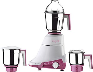 Preethi Daisy MG 201 750 W Mixer Grinder (3 Jars, White, Pink) price in India.