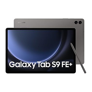 Samsung Galaxy Tab S9 FE+ 31.50 cm (12.4 inch) Display, RAM 8 GB, ROM 128 GB Expandable, S Pen in-Box, WiFi+5G, IP68 Tablet, Gray