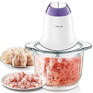 Kirtan Zone Stainless Steel and Glass Electric Meat Grinders with Bowl for Kitchen Food Chopper, Meat, Vegetables, Onion Slicer Dicer, Fruit and Nuts. (Multi) price in India.