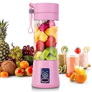 Happyscout Portable Electric USB Juice Maker Juicer Bottle Blender Grinder Mixer with 4 Blade Rechargeable (Multicolor) price in India.