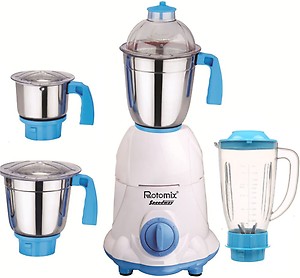 Rotomix ABS Body MG16-WFJ14 600 W Juicer Mixer Grinder (4 Jars, Multicolor) price in India.