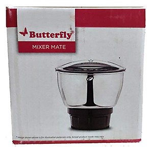 Butterfly Stainless Steel Chutney Jar, 500 Ml , Black price in India.