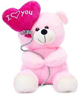 Soniya Enterprises Branded Stylish Soft Toy Gift for Valentine/Girl/boy Balloon Teddybear - 21 cm