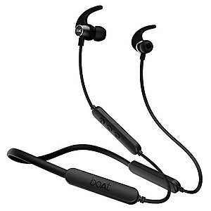 boAt Rockerz 255 Pro+ in-Ear Bluetooth Neckband with Upto 40 Hours Playback, ASAP? Charge, IPX7, Dual Pairing, BT v5.0, with Mic (Active Black) price in .