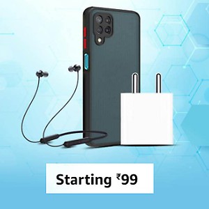 Mobile Accessories From Rs.99 on Amazon