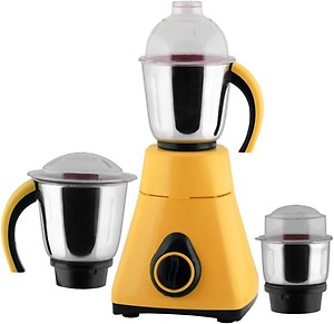 ANJALIMIX Mixer Grinder AMURA 1000 WATTS With 3 Jars (Yellow) price in India.