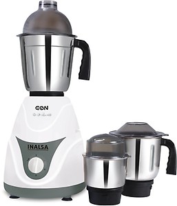 Inalsa Cosmo 550-Watt Mixer Grinder with 3 Jars (White) price in India.
