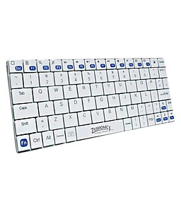 Zebronics Tabmate White Wireless Keyboard price in India.