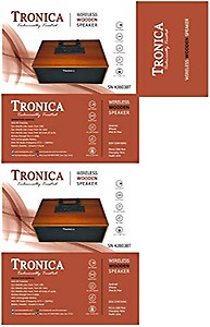 TRONICA Portable Rechargable Bluetooth Speaker, Digital FM Player with USB, MP3, Aux Cable Support, 220v Mini Bluetooth Speaker, Compatible with Smart Phone, Laptop, Computer (Black) price in India.