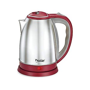 Prestige Stainless Steel 1.5 Litre Kettle 1500-Watts, Red price in India.