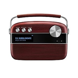 Saregama Carvaan Tamil - Portable Music Player with 5000 Preloaded Songs, FM/BT/AUX (Porcelain White) price in India.