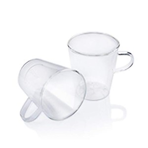 GOODRICKE Premium Panache Transparent Glass Tea Cups - 260 ml, (Pack of 2) | Round Shape price in India.