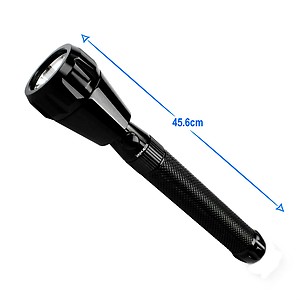 Impex Lumin-X6 Rechargeable Super Bright LED Light Flashlight with Sharp & Long Range Beam, Machined Aircraft Aluminium Body, (420 mm) price in India.