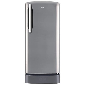 LG 201 L Direct Cool Single Door 5 Star Refrigerator with Base Drawer  (Shiny Steel, GL-D211HPZZ) price in India.