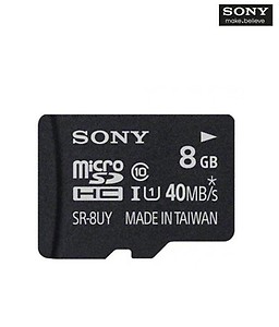 Sony 8 GB MicroSD Card Class 10 Memory Card price in India.