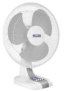 Luminous Mojo Plus Hi-Speed 400mm Table Fan For Bathrooms, Kitchens with High Air Thrust (2-Year Warranty, White) price in India.