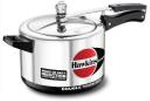 Hawkins Hevibase Induction Compatible Aluminium Inner Lid Pressure Cooker, 5 Litre, Silver (IH50) price in .