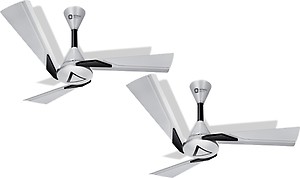 Orient Electric Wendy pearl white walnut 1200 mm 3 Blade Ceiling Fan  (pearl white walnut, Pack of 2) price in India.