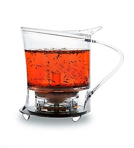 TEAXPRESS EASYBREW Loose Leaf Tea Maker/Teapot/Kettle with in-built Infuser | Bottom Dispensing System | Capacity 450ml | Coaster Included price in India.