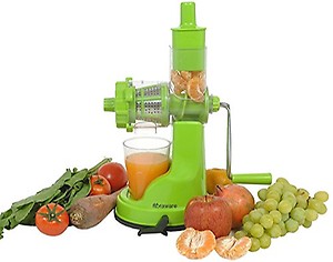 Kuber Industriestm Juicer, Fruit & Vegetable Juicer, Manual Hand Juicer, Fruit Juicer Handel Vacuum Base (Green)-Jui10 price in India.